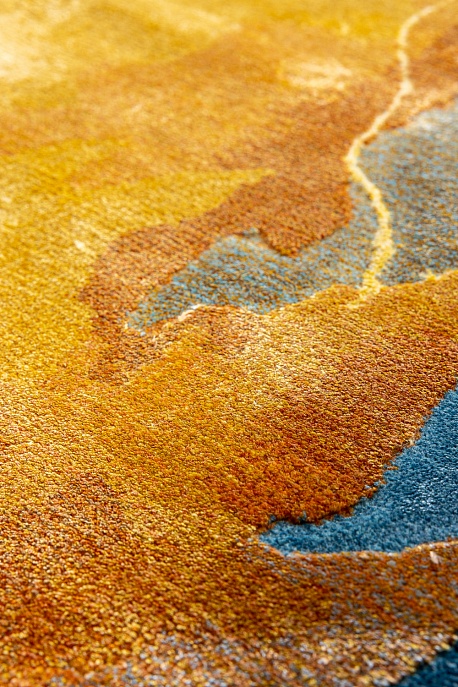 Китайский ковер из шерсти и арт-шёлка «PRISMATIC N» PRS29-GOLD-MLT 7