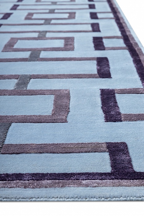 Индийский ковер из шерсти и арт-шёлка «RUSSEL SQUARE» TOPIARY-VIOL