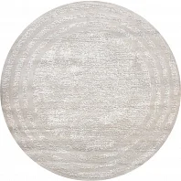 Турецкий ковер из полипропилена и полиэстера «MOON» 6489A-CREAM-L.GREY(Round) 1