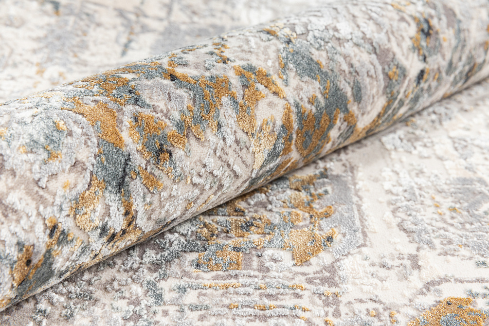 Турецкий ковёр из эвкалиптового шёлка и акрила «VERSAİLLES PALACE» MT003-DGREY-AGREY