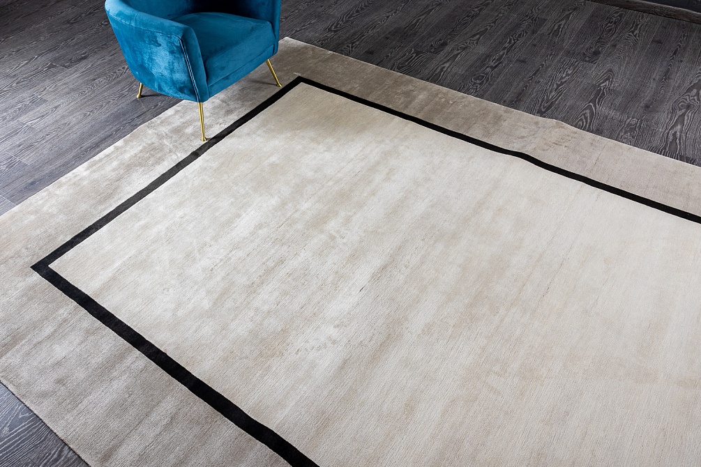 Индийский ковер из шёлка «SILK BORDER» V9-MLT