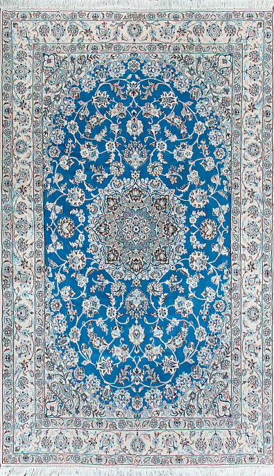 Иранский ковер из шерсти и шёлка «NAIN 9LA» 18-98587-IR