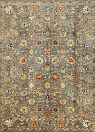 Пакистанский ковер из шерсти «SULTAN R» GREY-GREY(299x403) 1