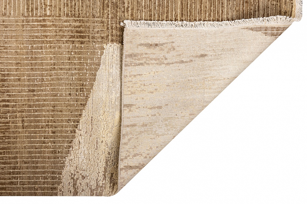 Индийский ковер из шерсти, шёлка и хлопка «HOLLYWOOD ART» CE6105-BROWN