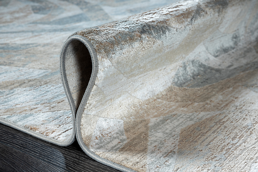 Турецкий ковёр из акрила и бамбукового шёлка «MODERN DECO» MR015-BEJ