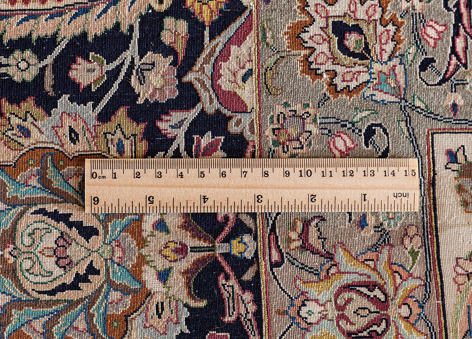 Иранский ковёр из шерсти и шёлка «MASHAD» 801-3407-IR