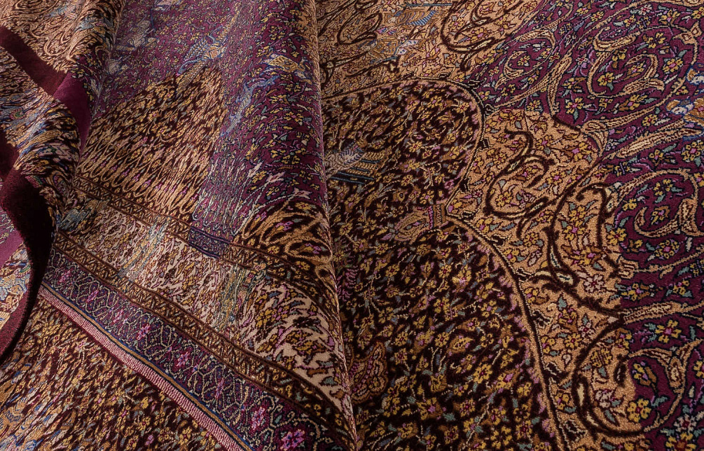 Иранский ковёр из шёлка «QOM» 11-464-IR