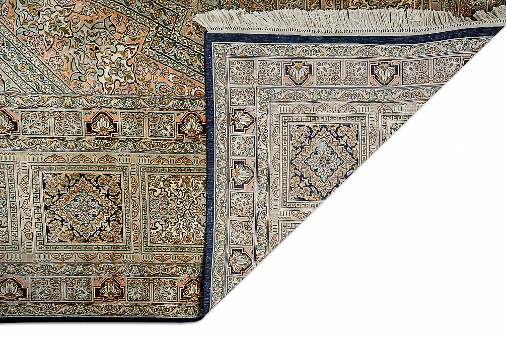 Индийский ковер из шёлка «KASHMIR SILK 24Х24» CEILING GUMBAD
