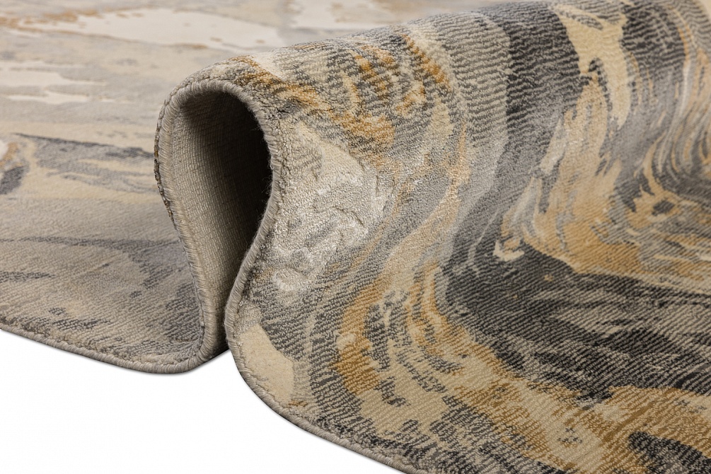 Индийский ковер из арт-шёлка и шерсти «MIST SPECIAL» 2023165-SEAL
