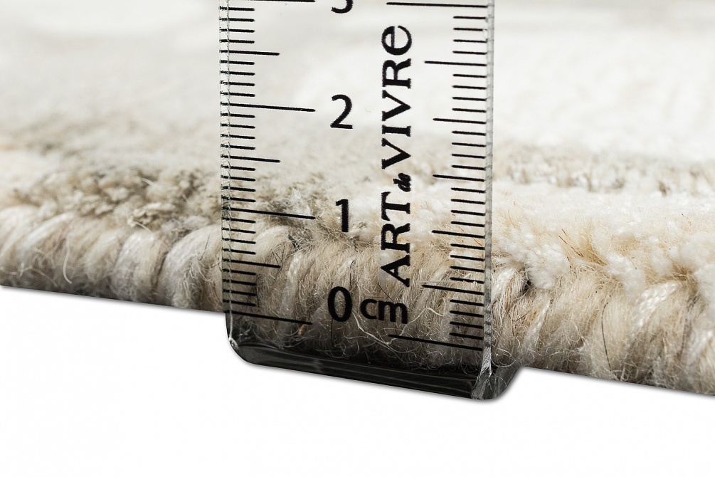 Индийский ковер из арт-шёлка и шерсти «EVEREST» 2023196-OTTER