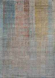 Индийский ковер из шерсти и бамбукового шёлка «UNSTRING» SRB701-ASH-JAQU 1