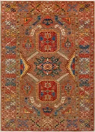 Пакистанский ковер из шерсти «KAZAK ROYAL» 251956-BROWN-BROWN 1