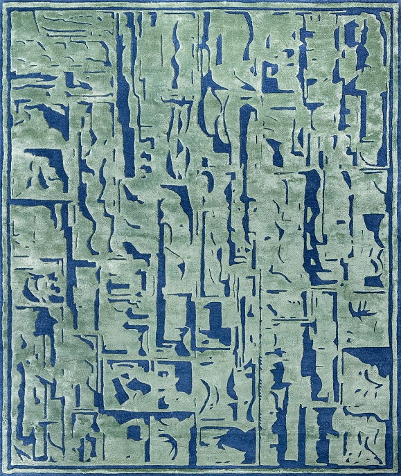 Индийский ковер из шерсти и арт-шёлка «Art de Vivre by DETALI» design Elena Lushkina «RELIEF-8»