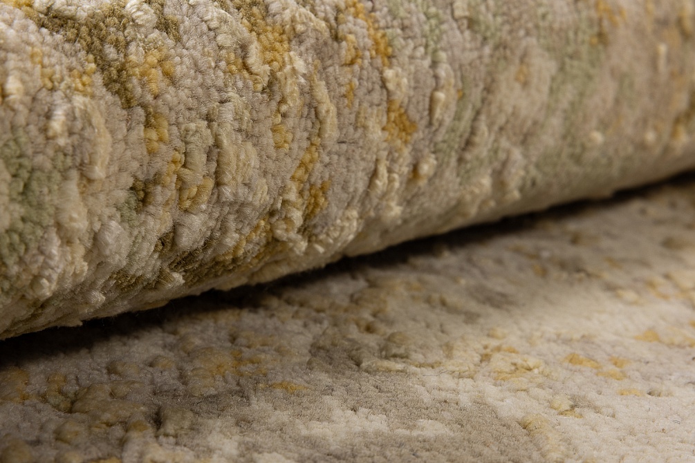 Индийский ковер из шерсти и шёлка «HOLLYWOOD ART» CE9318-GREEN(Round)