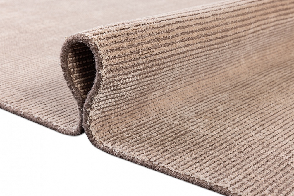 Индийский ковер из шерсти и арт-шёлка «MURUGAN» PLAIN-TAUPE-AG06/A036 11