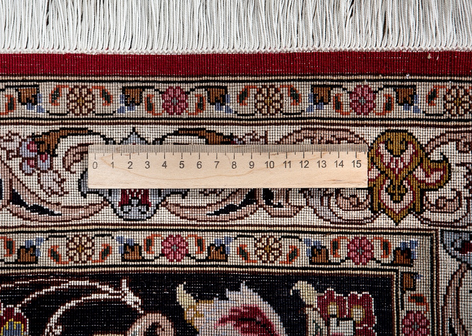 Иранский ковер из шерсти и шёлка «TABRIZ-FLORAL» 801-4487-IR 6