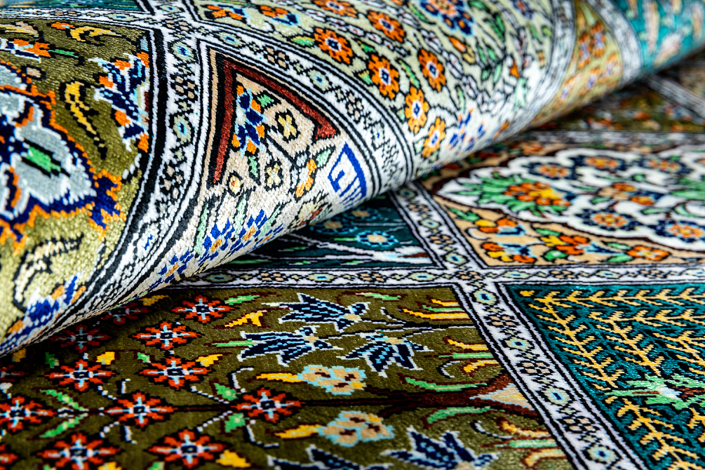 Иранский ковёр из шёлка «QOM» 21-018