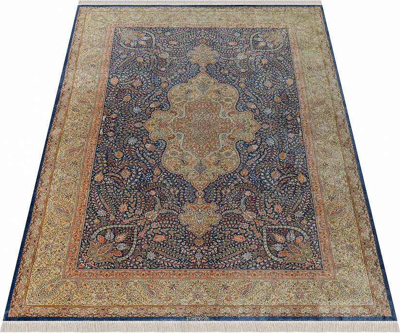 Иранский ковёр из шёлка «QOM» 9-458-IR