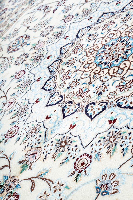 Иранский ковер из шерсти и шёлка «NAIN 6LA» 21-007