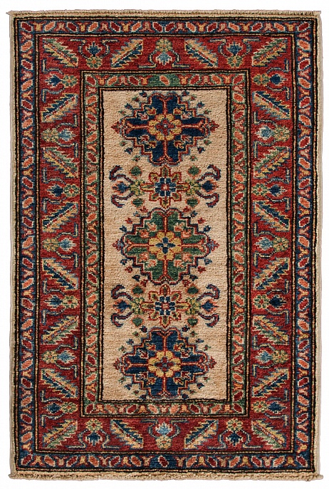 Пакистанский ковер из шерсти «KAZAK CLASSIC» IVR-RED(61X90) 1
