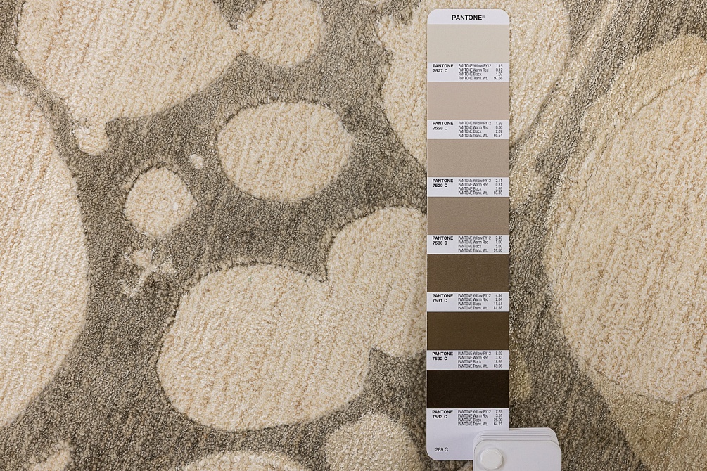 Индийский ковер из арт-шёлка и шерсти «EVEREST» 2023196-OTTER