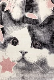 Турецкий ковер из полипропилена «KITTY» 8749A-CRE-PINK 1