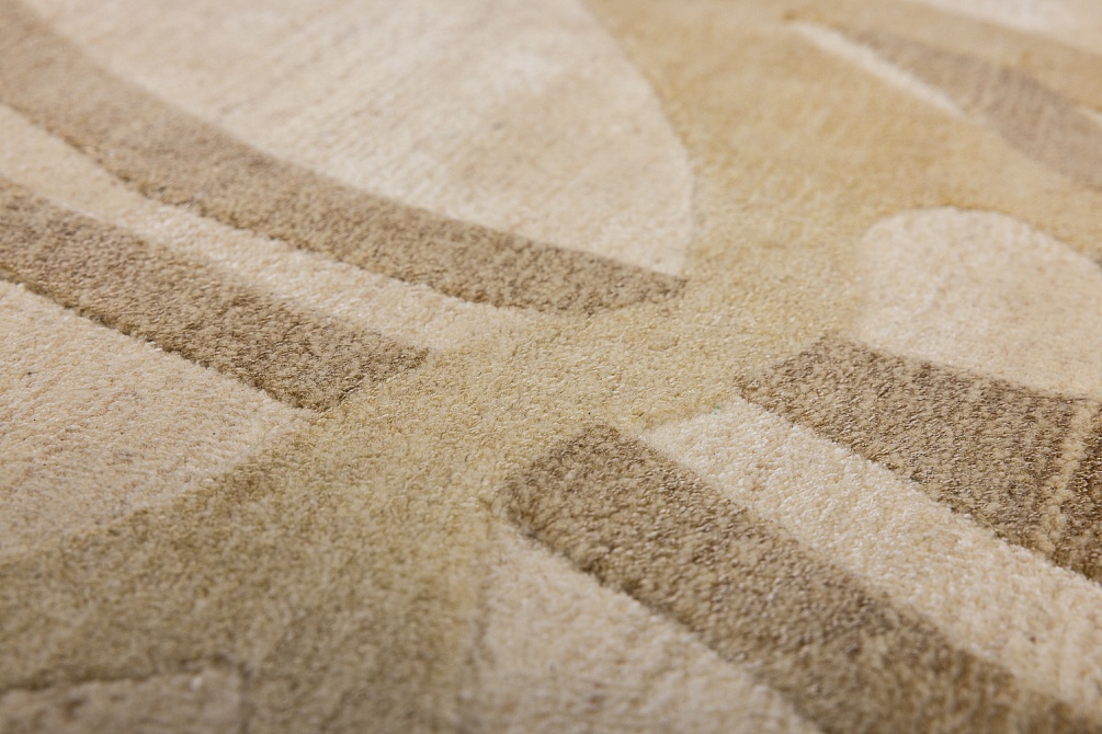 Индийский ковер из арт-шёлка и шерсти «EVEREST» 2023314-ANTIQUE BEIGE