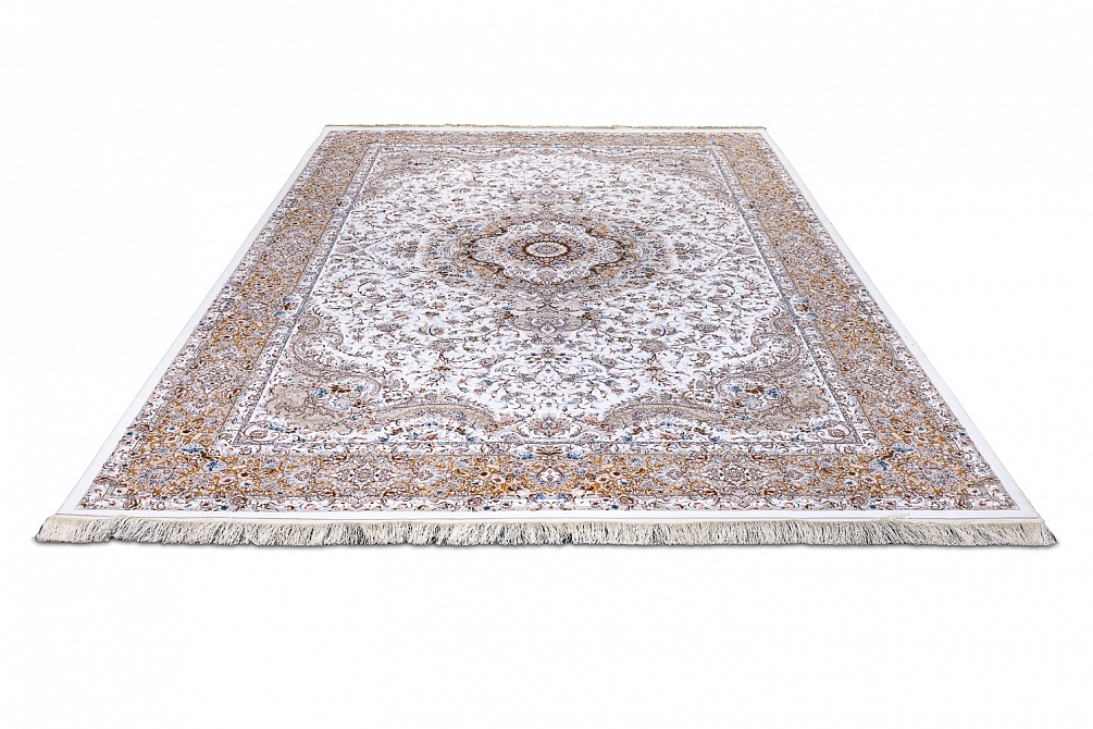 Иранский ковер из вискозы и акрила «Miras Collection» 1200-Cream 2